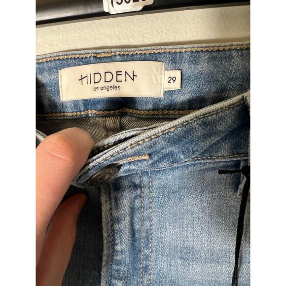 NWT Hidden Los Angeles Happi Crop Flare Jeans Sz 29 - Picture 3 of 3
